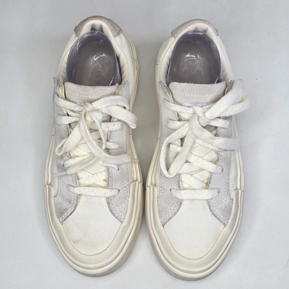 Converse CTAS Cruise OX Sneakers Women's Size 8 Men's 6.5 White Platform Shoes